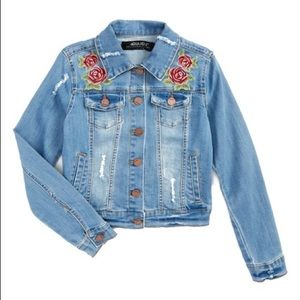 Embroidered denim jacket